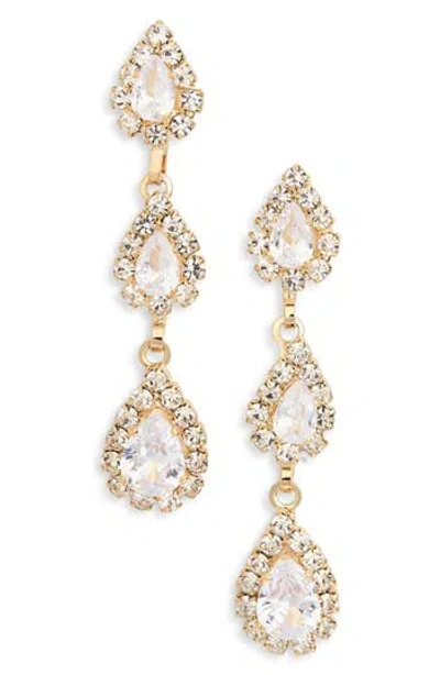 Tasha Teardrop Earrings In Gold