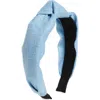 Tasha Top Knot Headband In Blue