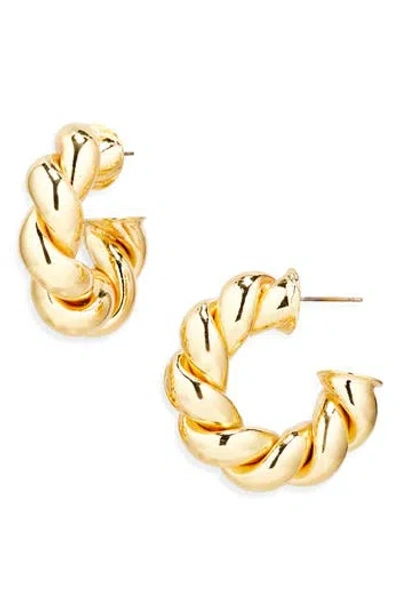 Tasha Twisted Hoop Earrings In Gold