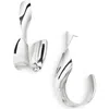 Tasha Twisted Hoop Earrings In Silver