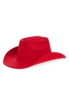 Tasha Western Cowboy Hat In Red