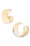 Tasha Wide Hoop Earrings In Gold