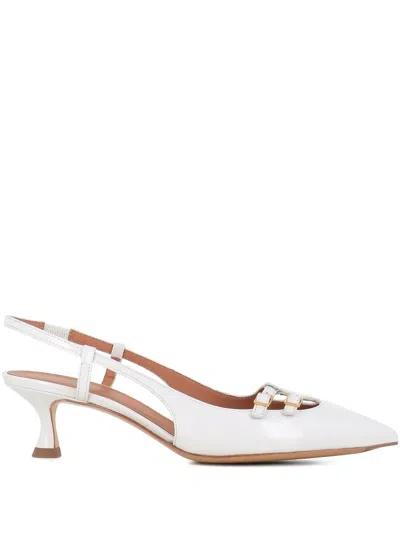 Tassinari 55mm Leather Pumps In White