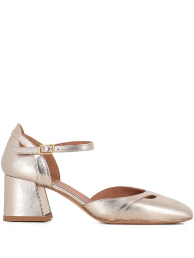 Tassinari 60mm Leather Pumps In Gold