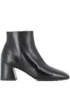 Tassinari 65mm Square-toe Ankle Boots In Black