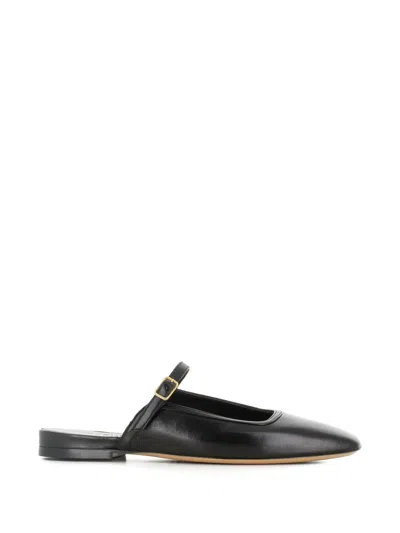 Tassinari Cloe Leather Mules In Black