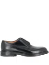Tassinari Leather Derby Shoes In Black