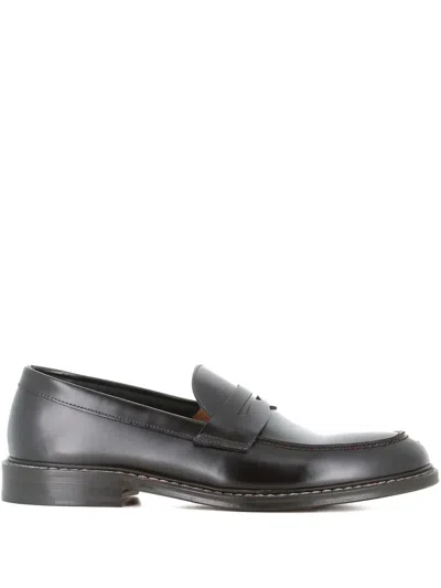 Tassinari Leather Loafers In Black