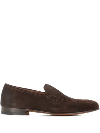 Tassinari Leather Loafers In Brown