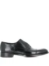 Tassinari Leather Oxford Shoes In Black