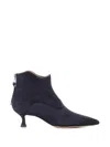 Tassinari Pointed-toe Ankle Boots In Blue