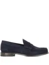 Tassinari Suede Penny Loafers In Blue