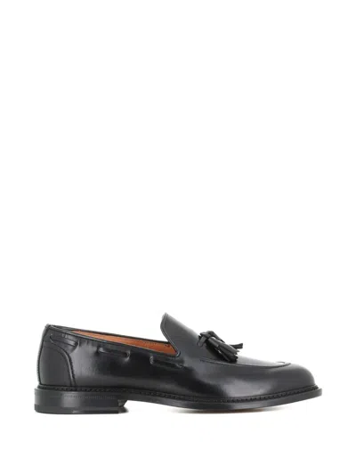 Tassinari Tassel-detail Leather Loafers In Black
