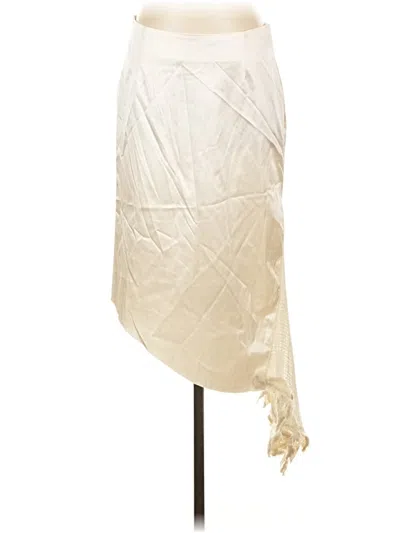 Pre-owned Tassos Mitropoulos Formal Skirt In Ivory