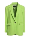 Tassos Mitropoulos Woman Blazer Lime Green Size M Rayon, Polyamide, Elastane