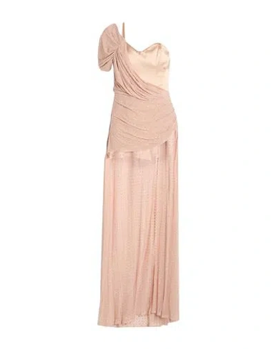 Tassos Mitropoulos Woman Maxi Dress Blush Size M Pes, Elastane In Pink