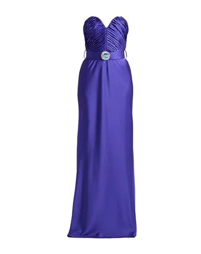 Tassos Mitropoulos Woman Maxi Dress Purple Size M Polyester