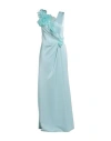 Tassos Mitropoulos Woman Maxi Dress Turquoise Size M Pes - Polyethersulfone, Polyester In Blue