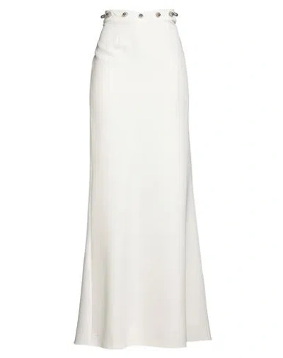 Tassos Mitropoulos Woman Maxi Skirt White Size S Polyester, Elastane