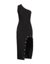 Tassos Mitropoulos Woman Midi Dress Black Size Xs Pes, Elastane In Black