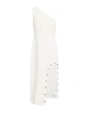 Tassos Mitropoulos Woman Midi Dress White Size S Pes, Elastane