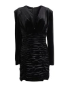 Tassos Mitropoulos Woman Mini Dress Black Size L Pes, Elastane
