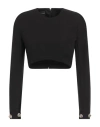 Tassos Mitropoulos Woman Top Black Size S Polyester, Elastane