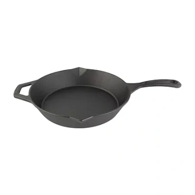 Taste Of Home 10" Pre-seasoned Cast Iron Skillet In Black