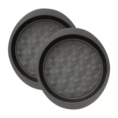 Taste Of Home 2-pc. Non-stick 9" Cake Pan In Gray
