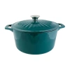Taste Of Home 5-qt. Enameled Cast Iron Dutch Oven With Lid In Green