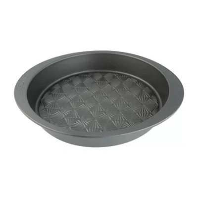 Taste Of Home 9" Non-stick Metal Round Baking Pan In Gray