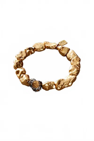 Tat2 Designs Capri Nugget Bracelet In Gold