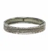 Tat2 Designs Velen Crystal Bangle In Silver In Silver