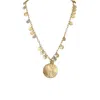 Tat2 Designs Women's Apollonia & Coin Necklace In Gold In Gold