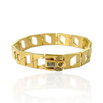 Tat2 Designs Women's Labradorite Piatta Chain Bracelet In Gold