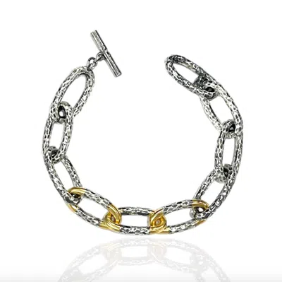 Tat2 Designs Women's Two-tone Eli Bracelet In Silver