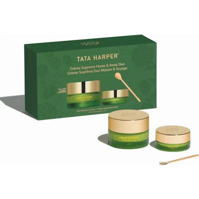 Tata Harper Skincare Creme Supreme Home & Away Set $316 Value In Transparent