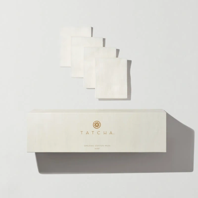 Tatcha 100% Organic Cotton Rounds (100 Pads) In White