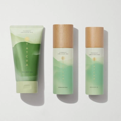 Tatcha Forest Awakening Moisturizing Body Care Trio In White