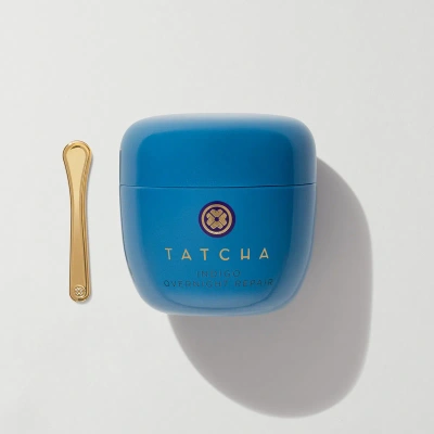 Tatcha Indigo Overnight Repair Cream Serum For Sensitive Skin In White