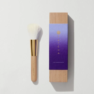 Tatcha The Powder Brush Hand-crafted In Japan To Hug Contours In White