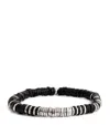 Tateossian Constellation Black Agate Bracelet In Silver