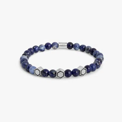 Tateossian Automobili Lamborghini Hex Semi Precious With Blue Sodalite - M