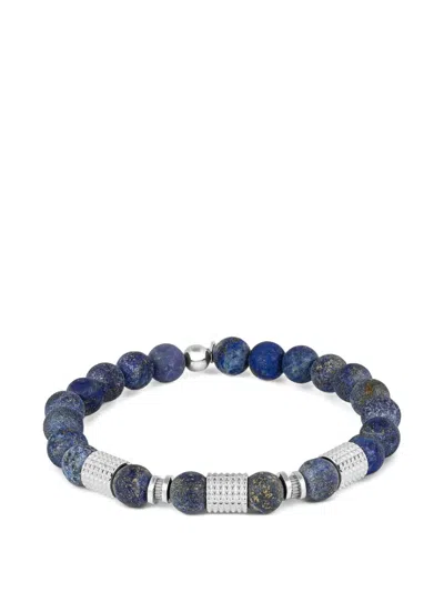 Tateossian Beaded Bracelet In Blue