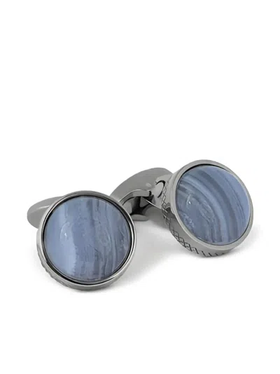 Tateossian Blue Lace Agate Cufflinks