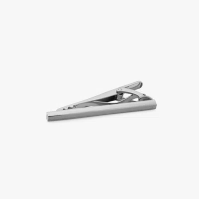 Tateossian Brushed Classic Tie Clip Palladium Plated