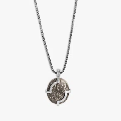 Tateossian Bryozoan Pebble Necklace In Sterling Silver (limited Edition)