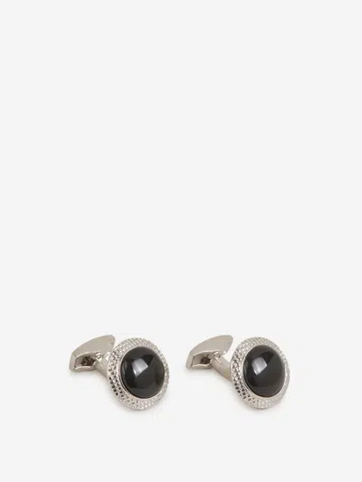 Tateossian Bullseye Cufflinks In Black