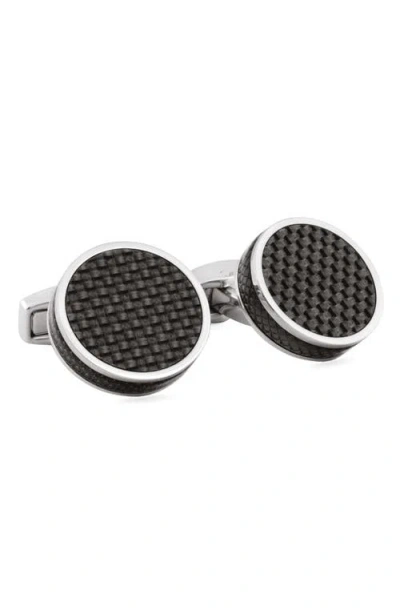 Tateossian Carbon Tablet Cuff Links