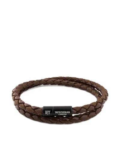 TATEOSSIAN CHELSEA BRAIDED-LEATHER BRACELET